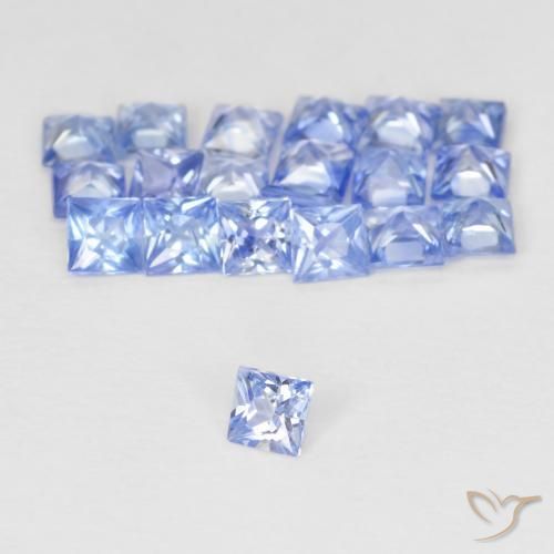Pedras preciosas de Safira Pastel Azul natural de 1.69 ct, Quadrado, VVS-VS