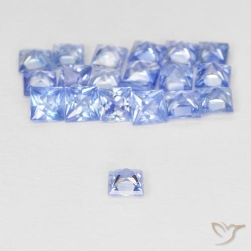 Pedras preciosas de Safira Pastel Azul natural de 1.69 ct, Quadrado, VVS-VS