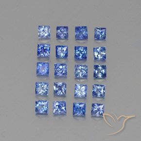 Pedras preciosas de Safira Azul escuro médio natural de 2.13 ct, Quadrado, VVS-VS