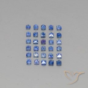 Pedras preciosas de safira azul natural de 1,83 ct, quadrado, VVS-VS