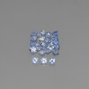 Pedras preciosas de safira azul natural de 1,21 ct, quadrado, VVS-VS
