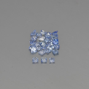 Pedras preciosas de safira azul natural de 1,21 ct, quadrado, VVS-VS