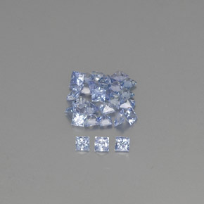 Pedras preciosas de safira azul natural de  ct, quadrado, VVS-VS