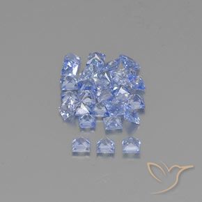 Pedras preciosas de Safira Azul claro natural de 2.25 ct, Quadrado, VVS-VS