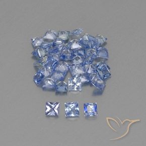 Pedras preciosas de Safira Pastel Azul natural de 1.95 ct, Quadrado, VVS-VS