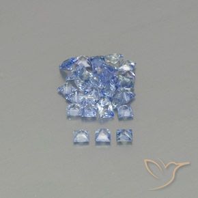 Pedras preciosas de Safira Pastel Azul natural de 2.05 ct, Quadrado, VVS-VS