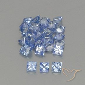 Pedras preciosas de Safira Pastel Azul natural de 2.03 ct, Quadrado, VVS-VS
