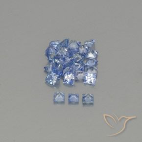 Pedras preciosas de Safira Pastel Azul natural de 2.03 ct, Quadrado, VVS-VS