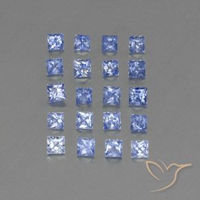 Pedras preciosas de Safira Pastel Azul natural de 2.17 ct, Quadrado, VVS-VS