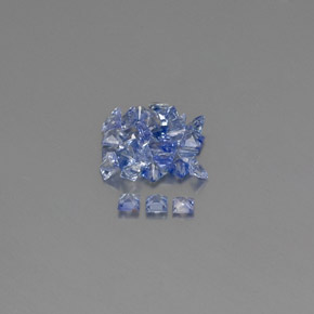 Pedras preciosas de safira azul natural de  ct, quadrado, VVS-VS