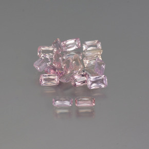 Pedras preciosas de safira multicolorido natural de  ct, corte esmeralda, VS-SI