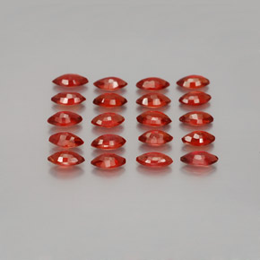 Pedras preciosas de safira laranja natural de 3,23 ct, marquise, VS-SI