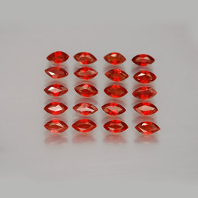 Pedras preciosas de safira laranja natural de  ct, marquise, VS-SI