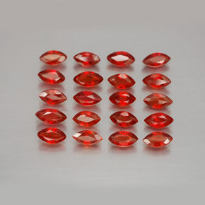 Pedras preciosas de safira laranja natural de 3,41 ct, marquise, VS-SI