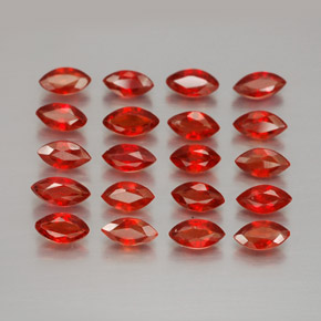 Pedras preciosas de safira laranja natural de 3,41 ct, marquise, VS-SI