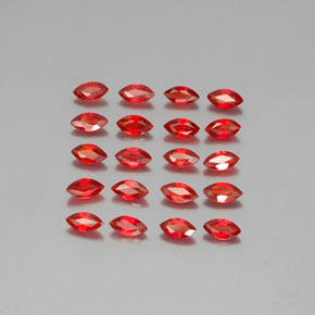 Pedras preciosas de safira laranja natural de 3,13 ct, marquise, VS-SI