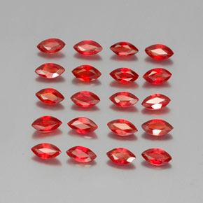 Pedras preciosas de safira laranja natural de 3,13 ct, marquise, VS-SI