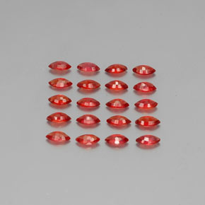 Pedras preciosas de safira laranja natural de 3,13 ct, marquise, VS-SI