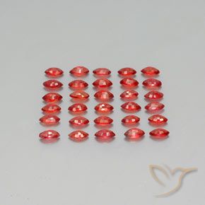 Pedras preciosas de safira laranja natural de 3,54 ct, marquise, VS-SI