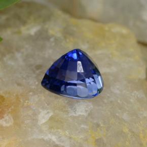 Safira azul natural 1,53ct, formato de pêra, VVS-VS