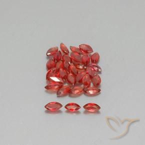 2.76ctw Natural Vermelho escuro Safira, Marquesa, VS-SI