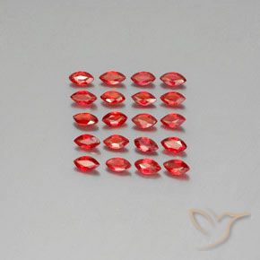 Pedras preciosas de safira laranja natural de 2,92 ct, marquise, VS-SI
