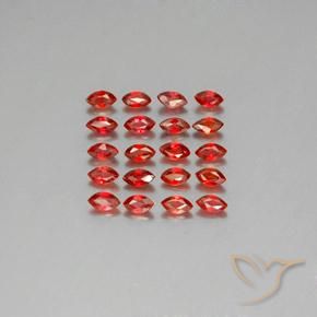 3.45ctw Natural Vermelho escuro Safira, Marquesa, VS-SI