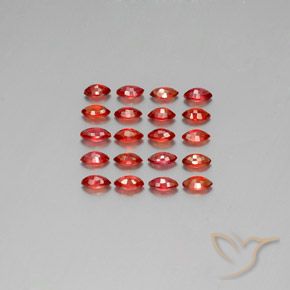 Pedras preciosas de safira laranja natural de 3,48 ct, marquise, VS-SI