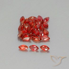 Pedras preciosas de safira laranja natural de 3,18 ct, marquise, VS-SI