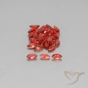 3.71ctw Natural Vermelho escuro Safira, Marquesa, VS-SI