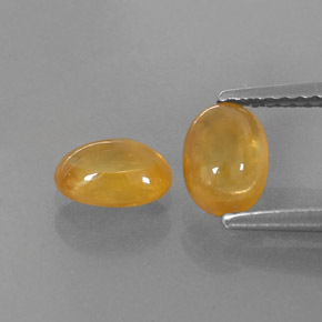 Pedras preciosas de safira amarelo natural de  ct, transparente, transparente/translúcido