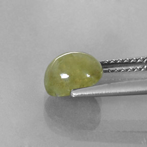 Safira verde natural 2,30ct, transparente, transparente/translúcido