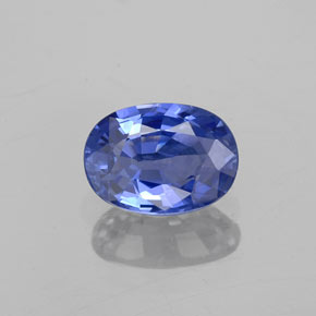 Safira azul natural 1,01ct, corte oval, VVS-VS