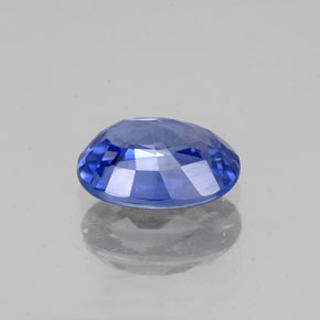 Safira azul natural 1,01ct, corte oval, VVS-VS