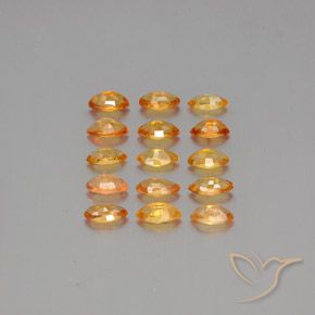 Pedras preciosas de Safira Laranja brilhante natural de 5.93 ct, Marquesa, VVS-VS