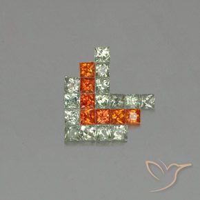 Pedras preciosas de Safira Multicolorido natural de 2.74 ct, Quadrado, VVS-VS