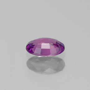 Safira violeta natural 0,54ct, corte oval, VS