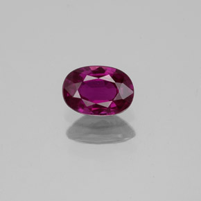 Safira violeta natural 0,62ct, corte oval, VVS-VS