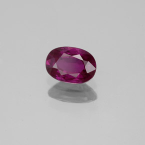 Safira violeta natural 0,62ct, corte oval, VVS-VS