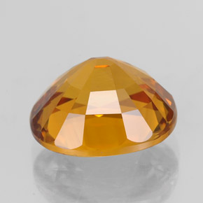 Safira ouro natural 3,84ct, corte oval, VS-SI