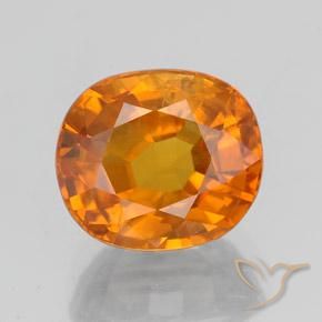 3.23ct Natural Laranja brilhante Safira, oval, SI