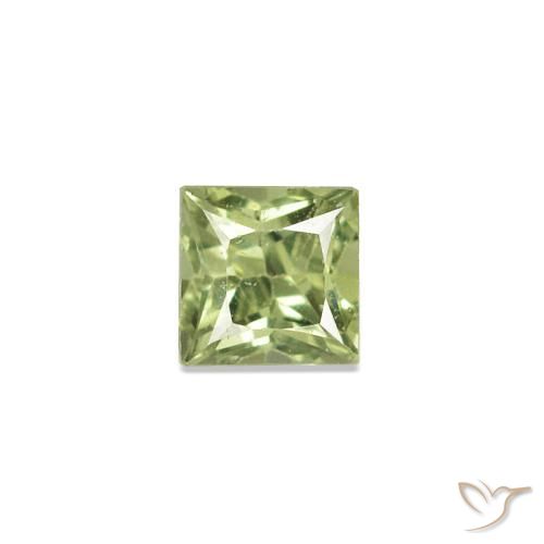 Pedras preciosas de Safira verde quente natural de 2.52 ct, Quadrado, VVS-VS