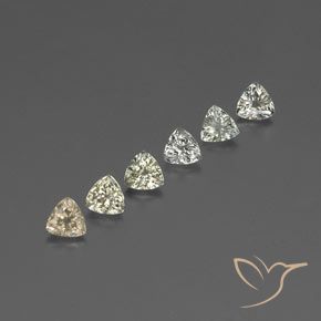 Pedras preciosas de Safira Amarelo claro natural de 1.89 ct, Trilhão, VVS-VS