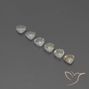 Pedras preciosas de Safira Amarelo claro natural de 1.89 ct, Trilhão, VVS-VS