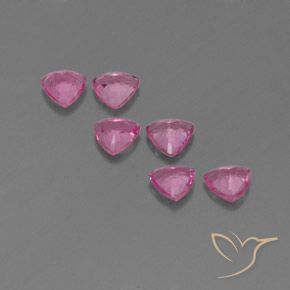 Pedras preciosas de Safira Roxo Real Rosa natural de 1.60 ct, Trilhão, VS