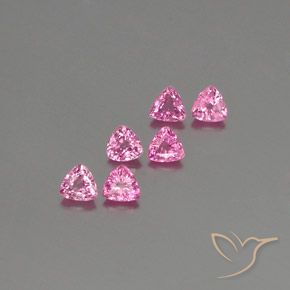 Pedras preciosas de Safira Roxo Real Rosa natural de 1.60 ct, Trilhão, VS
