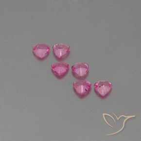 Pedras preciosas de Safira Roxo Real Rosa natural de 1.60 ct, Trilhão, VS