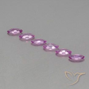Pedras preciosas de Safira Roxo rosado natural de 1.64 ct, Marquesa, VS