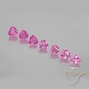 1.73ctw Natural Rosa Intenso Safira, Trilhão, VS
