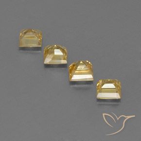 Pedras preciosas de Safira Laranja Dourada natural de 2.24 ct, Quadrado, VS
